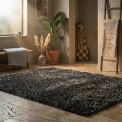 Love Shaggy Taupe Rond, interieur sfeer