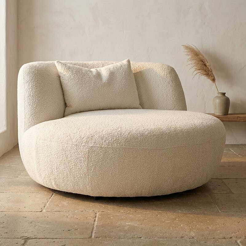 Luxe, zachte fauteuil van Mokana Meubelen in een minimalistisch interieur, perfect voor comfortabele zithoek. Gemaakt van hoogwaardig, duurzaam materiaal voor langdurig gebruik.