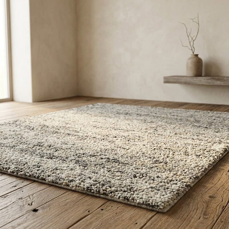 Hoogwaardig beige vloerkleed van Mokana Meubelen, perfect voor een gezellige en stijlvolle woonkamer. Gemaakt van zachte, duurzame materialen voor comfort en lange levensduur.