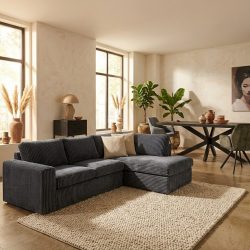 MySofa Teddy | 2,5 zits + Divan Rechts | Antraciet, hoofdfoto