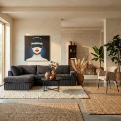 MySofa Teddy | Divan Links + 2,5 zits | Antraciet, hoofdfoto