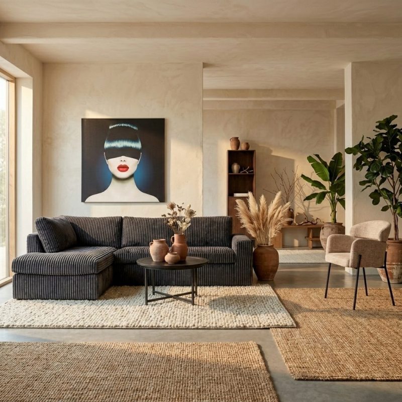 MySofa Teddy | Divan Links + 2,5 zits | Antraciet, hoofdfoto