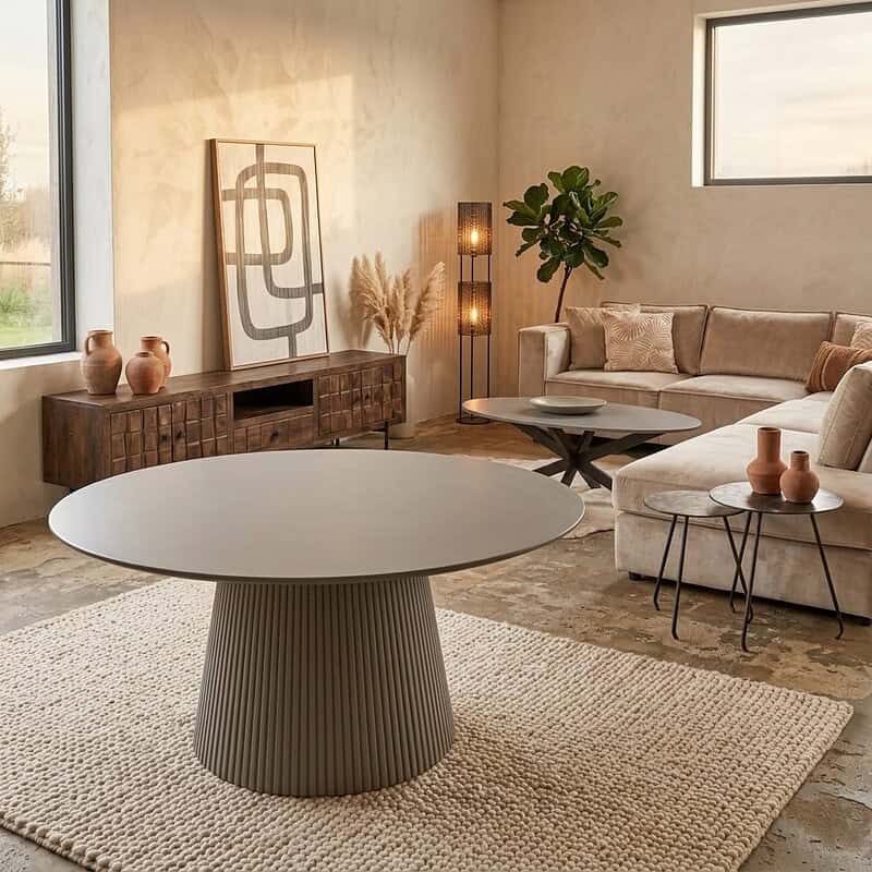 Ovaler Esstisch Solana Sand Mangoholz 210 cm, Hauptfoto