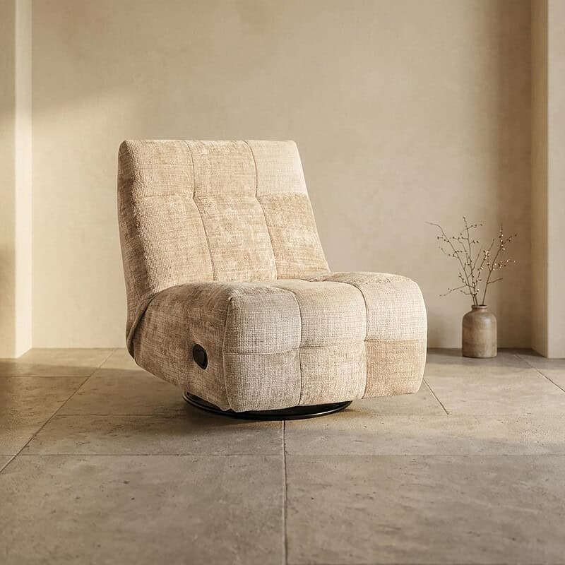 Mokana fauteuil met beige bekleding