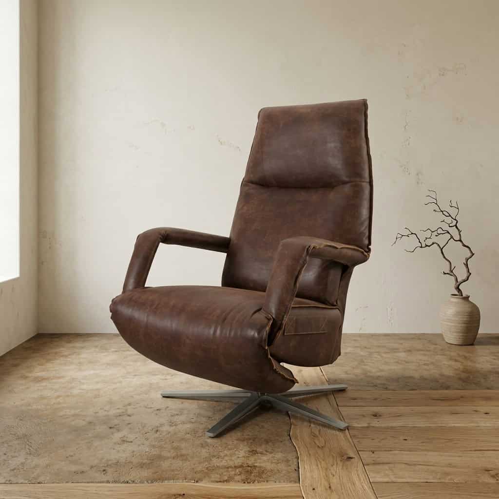 Leren relaxfauteuil