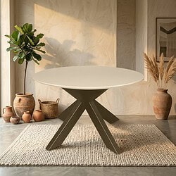 Runder Esstisch Madison Sand Mangoholz 150 cm, Hauptfoto