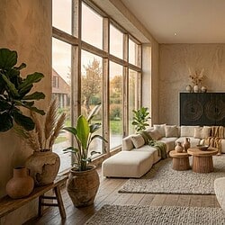 Runder Esstisch Tense Naturel aus Mangoholz, 130 cm, Hauptfoto