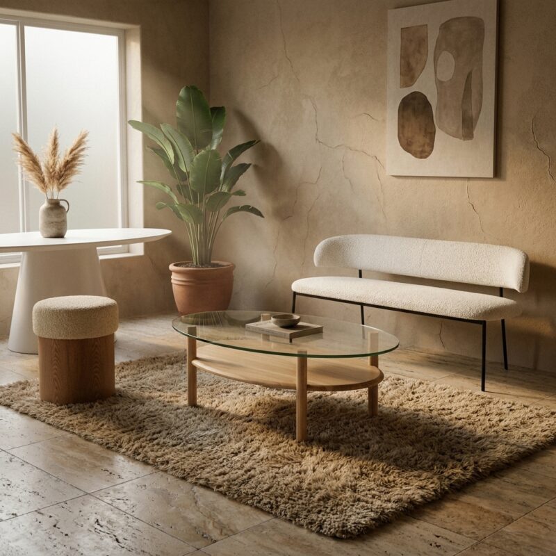 salontafel-cleo-naturel-eiken-glas Salontafel Cleo naturel in eiken hout met glazen blad gelakt afwerking