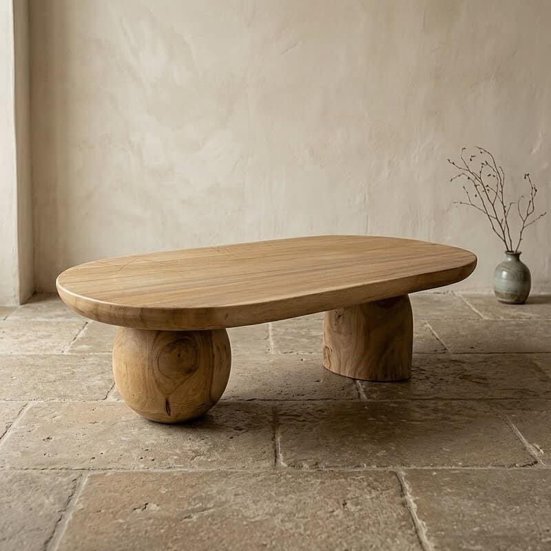 Eettafel van massief hout, modern design Moderne houten eettafel met uniek massief houten poten, perfect voor een stijlvolle eetkamer of woonkamer. Handgemaakt meubelstuk met natuurlijke houtafwerking, geschikt voor diverse interieurstijlen.