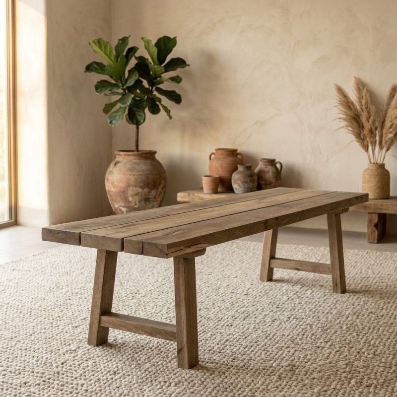 Tuintafel set Masimo eiken, van Sventerior, sfeerimpressie