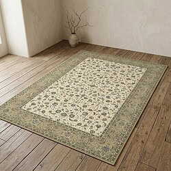 Ein eleganter Teppich mit Blumenmuster in sanften Farbtönen, perfekt für das Wohn- oder Schlafzimmer, hergestellt aus hochwertigen Materialien für Komfort und Langlebigkeit.