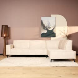 Mokana Meubelen Fluweel Beige Bank