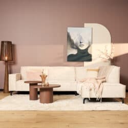 Mokana Meubelen Fluweelbank in Woonkamer